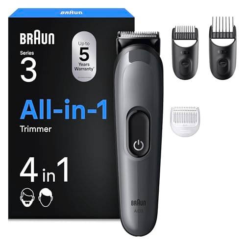 Braun Rasoio Elettrico Barba e Capelli Serie 3 AIO3500