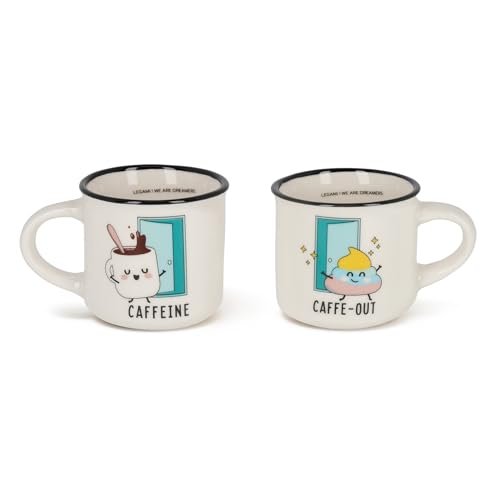 Legami tazzine da caffè espresso for two set da 2 coffee mug in porcellana