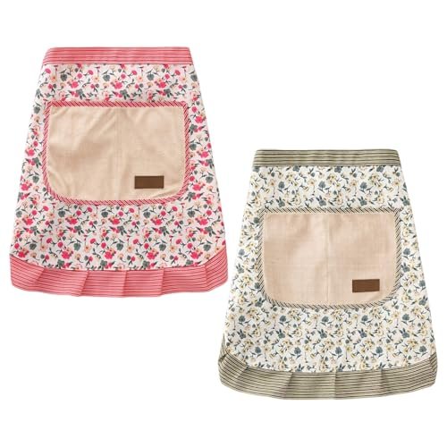 CHROMACRAFT grembiuli floreali in 2 pezzi grembiuli da donna