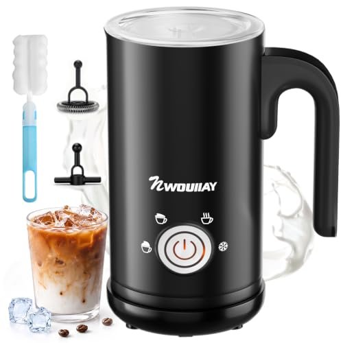 NWOUIIAY montalatte elettrico 4 in 1 300ml caldo e freddo