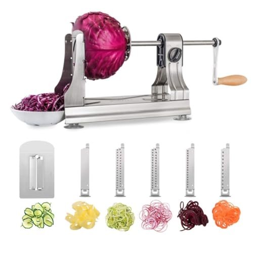 WellToBe CS-668 spiralizzatore 6 blade spiralizer verdure