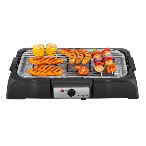 BEPER P101BBQ001 barbecue elettrico 2000W griglia XXL 41,5x24 cm