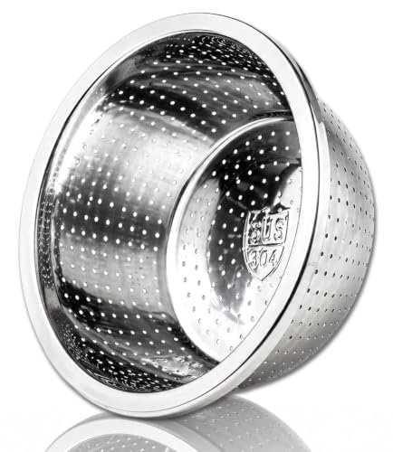 IPEA scolapasta 28 cm in acciaio inox per pasta frutta e verdura