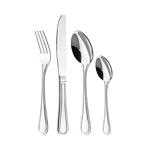 Otto Koning Frankfurt set posate acciaio inox 24 pezzi argento