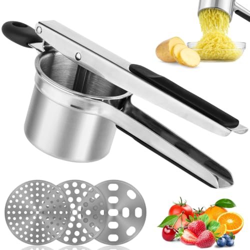 MAILLARD schiacciapatate e schiacciapatate con tre colini in acciaio