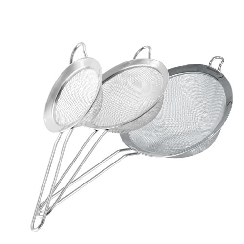 Fackelmann set 3 colini maglia fine acciaio inox colino da cucina