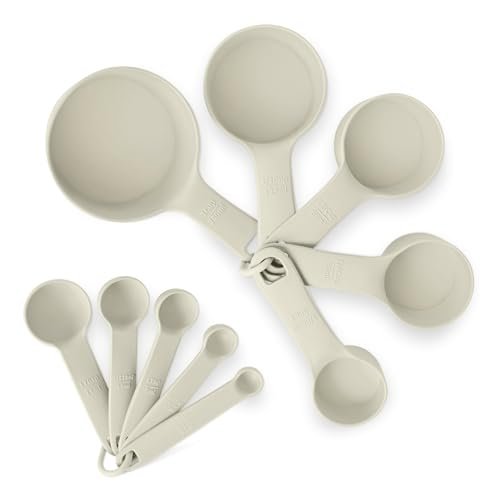 Amazon Basics misurini e cucchiai dosatori set di 10 pezzi lavabili