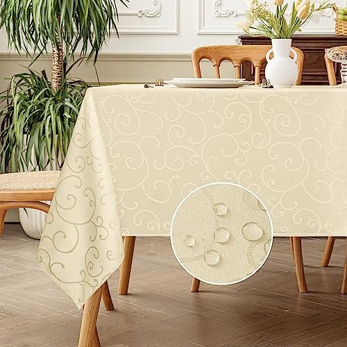 Romanstile tovaglia antimacchia 140x240 beige rettangolare