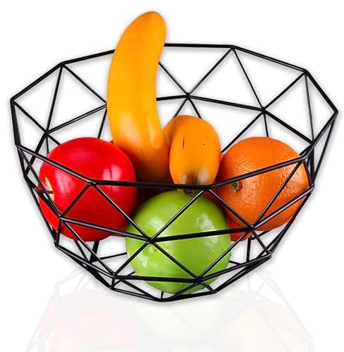 IPEA cesto portafrutta da tavolo in metallo design moderno geometrico