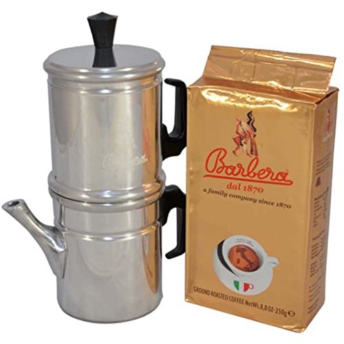 Caffe Barbera moka da 3 tazze caffettiera napoletana con 250gr di caffe