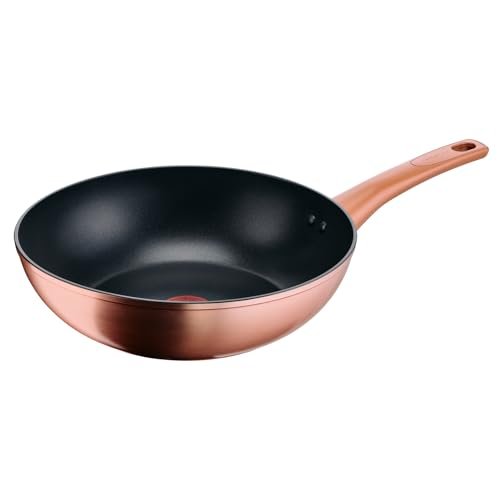 Lagostina Rose wok antiaderente 28 cm oro rosa