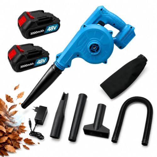 10ELED soffiatore a batteria 2 in 1 soffia e aspira