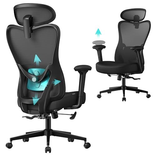 SONGMICS sedia ergonomica con poggiatesta