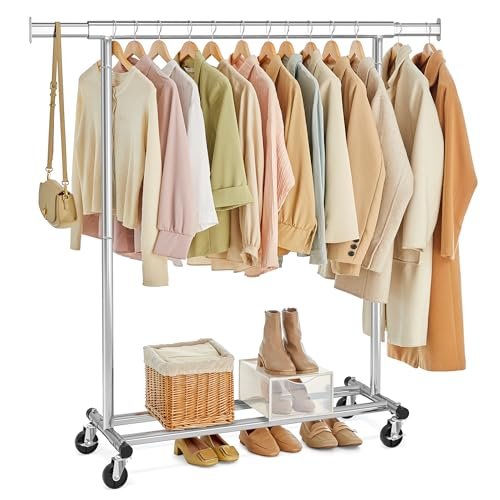 SONGMICS stand appendiabiti con ruote B