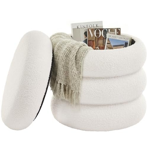 SONGMICS sgabello trucco pouf contenitore