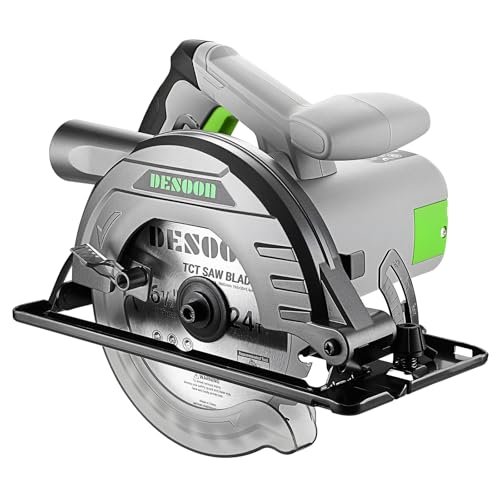 DESOON sega circolare 1200W 4800 RPM con guida