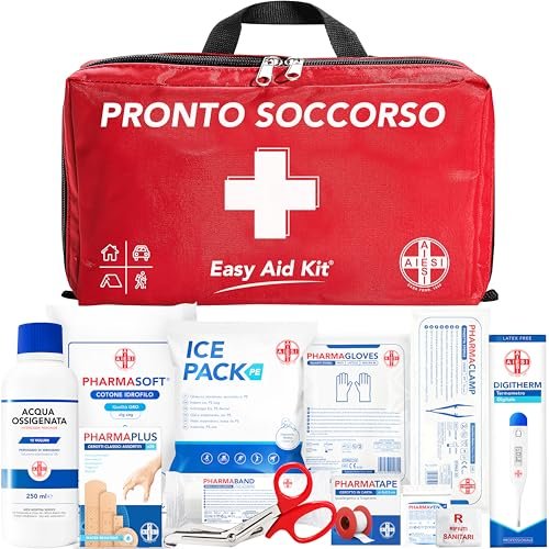 AIESI kit di pronto soccorso professionale con termometro