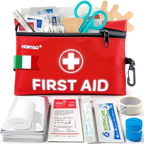 HONYAO mini kit pronto soccorso 105 pezzi primo soccorso