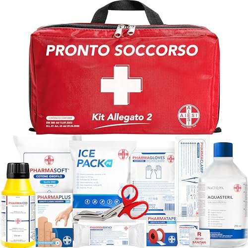 AIESI cassetta medica pronto soccorso borsa con attrezzatura