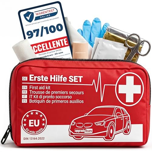 Upgrade4cars kit pronto soccorso auto versione 2026 norme