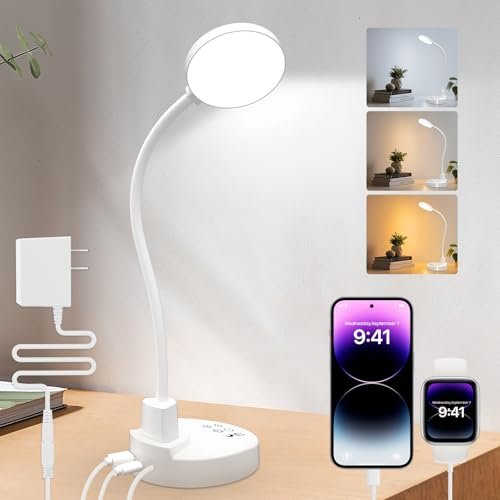 ZAPLIT lampada scrivania 15W 60 LED USB-C dimmerabile collo doca