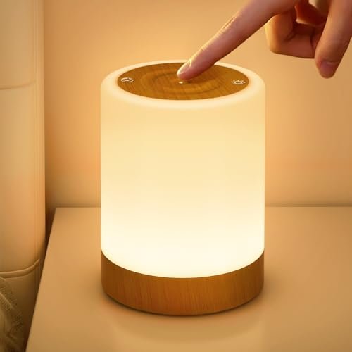 NIWOHOM lampada da comodino senza fili 256 colori RGB