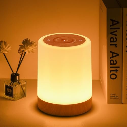 Auxmir lampada da comodino LED touch abat jour