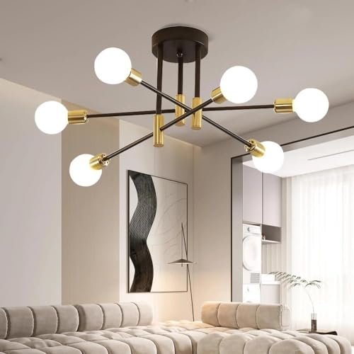 Comely lampadario sputnik 6 luci E27 plafoniera