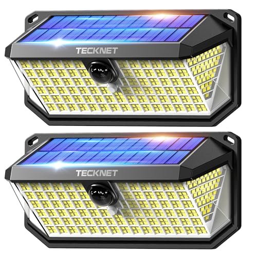 TECKNET luci solare da esterno 416 faretto LED