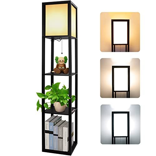 Alampia lampada salotto da terra 3000K-5000K legno