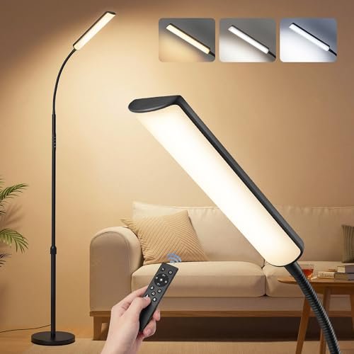 BEL AIR HOME lampada da terra in metallo e legno nero 155 cm