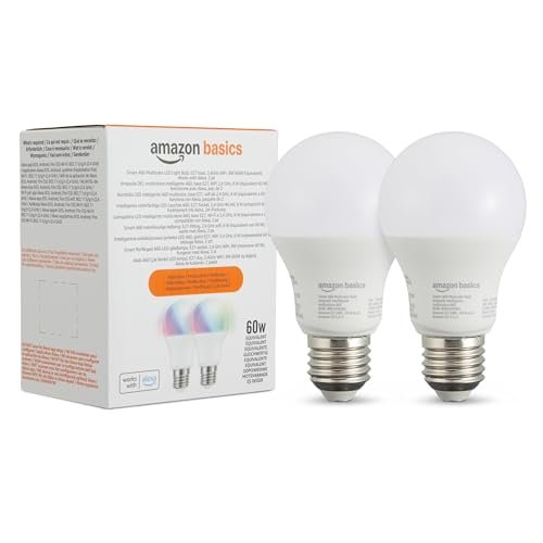 Amazon Basics lampadina LED intelligente multicolore E27