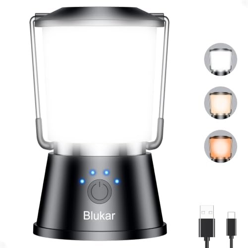 Blukar lampada campeggio ricaricabile LED luce portatile