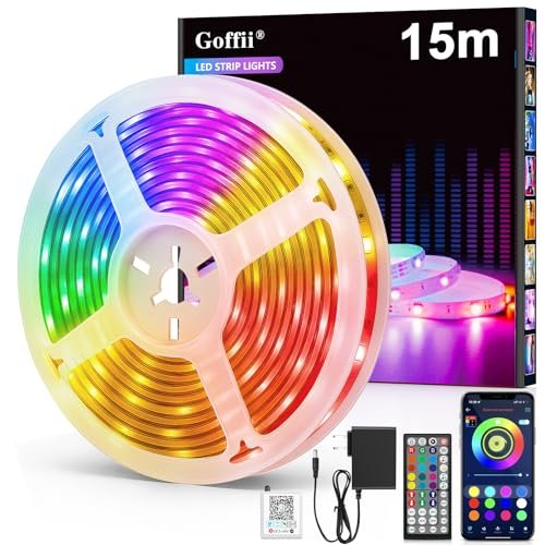 Goffii striscia LED 15 metri RGB camera da letto