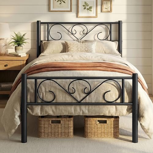 Amazon Basics letto in legno massello matrimoniale