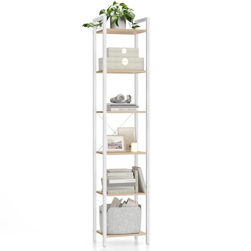 VASAGLE scaffale 6 ripiani libreria per ufficio