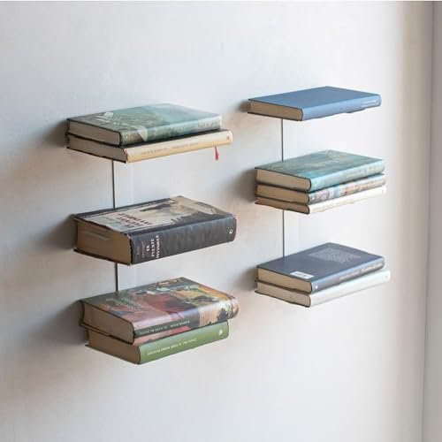 MILUKA libreria verticale sospesa 35 cm set 2 scaffali