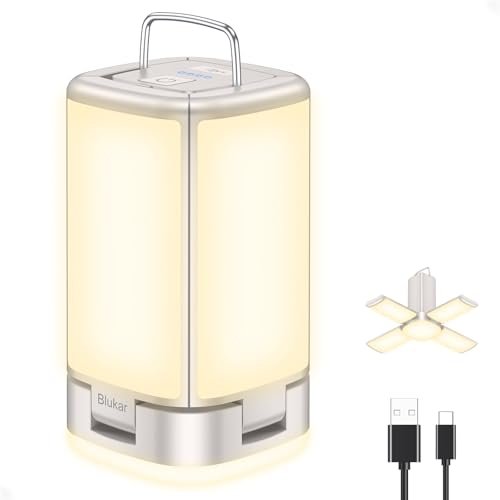 Blukar 116 LED lampada campeggio ricaricabile alta luminosità