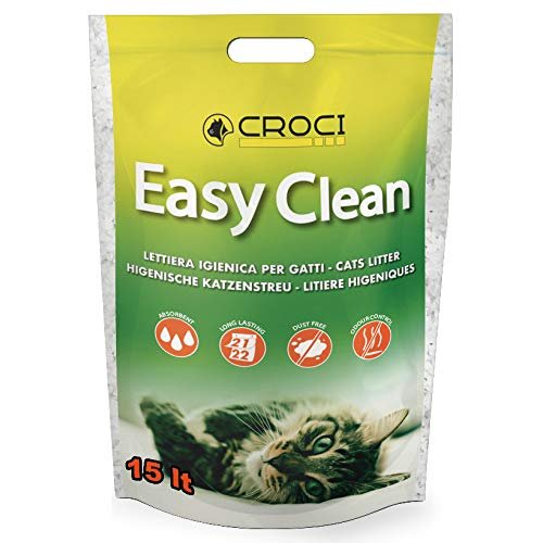 Croci easy clean lettiera gatto silicio sabbia