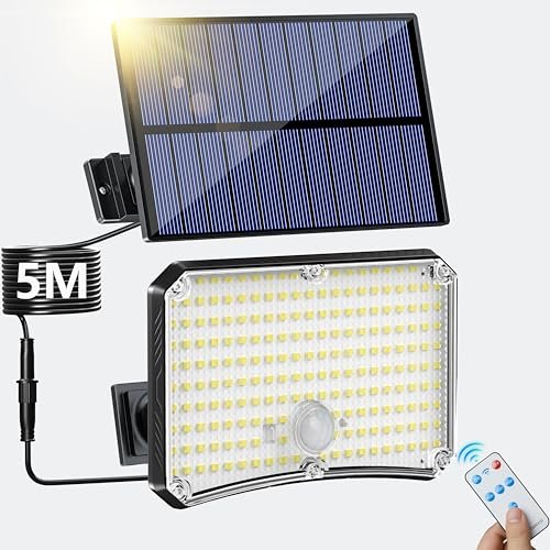 TOPPELIGHT lampada solare 200 LED luce solare esterno