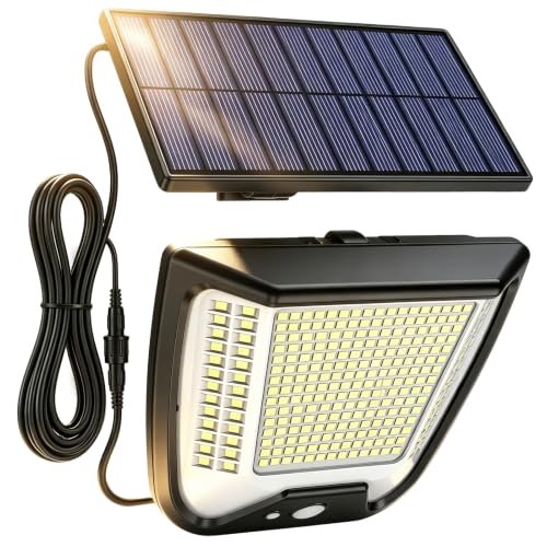 Vanranger luce solare LED esterno con pannello separato