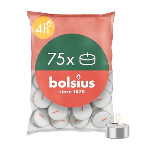 Bolsius D-light tealight 75 pezzi in sacchetto