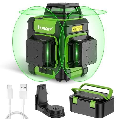 Huepar livella laser autolivellante 3x360 gradi 45m linea verde