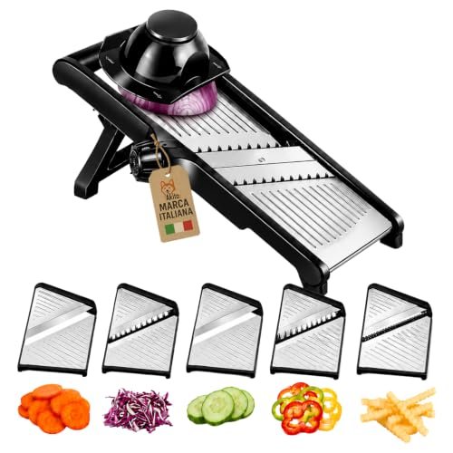 AKITAInk mandolina professionale in acciaio inox affettatrice