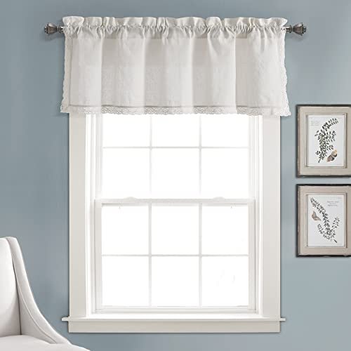 Lush Decor Rosalie tenda mantovana in finto lino 45,7 x 137,2