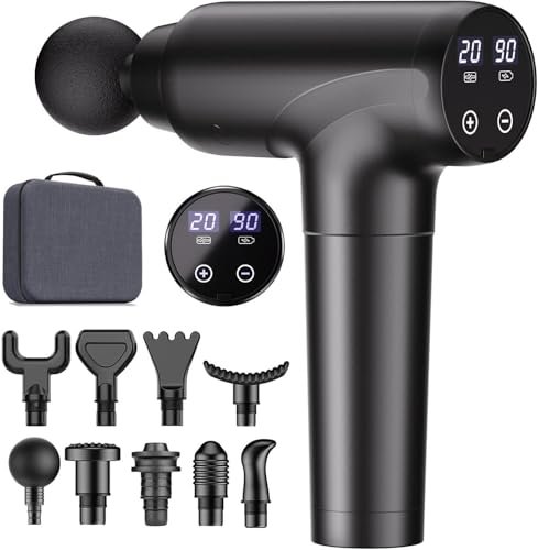 cotsoco pistola massaggio muscolare schermo LCD 20 velocità