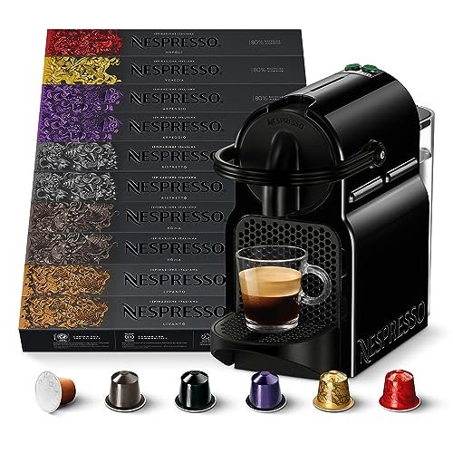 Nespresso Inissia EN80 macchina caffè a capsule con 100 capsule