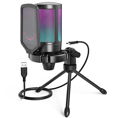 FIFINE microfono gaming USB per PC podcast