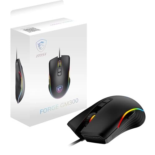 MSI FORGE GM300 mouse gaming sensore ottico 7200 DPI