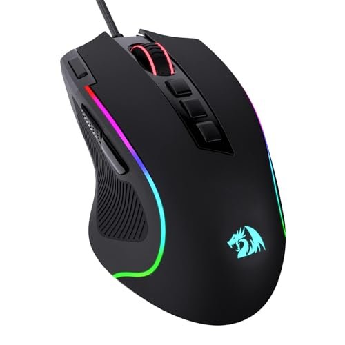 Redragon M612 mouse gaming cablato RGB 8000 DPI